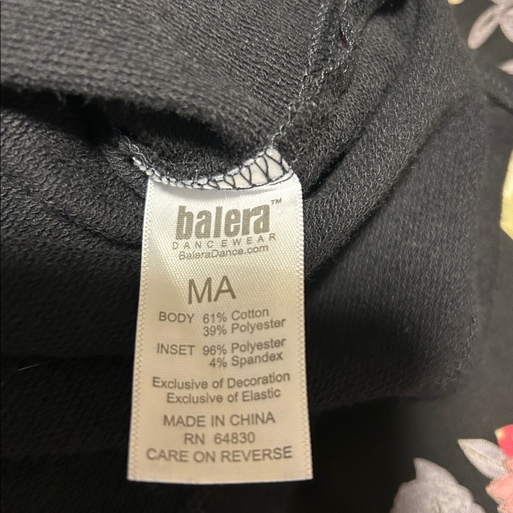 BALERA DANCE WEAR BLACK CROP TOP M - Picture 10 of 10